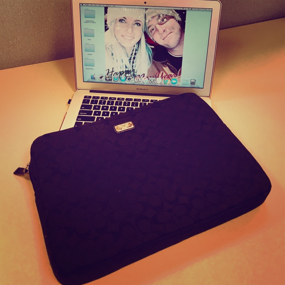 Large NEW Coach Laptop Sleeve